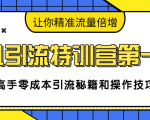 卓凡引流特训营第一期：高手零成本引流秘籍和操作技巧，让你精准流量倍增-16888副业资讯