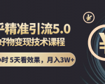 知乎精准引流5.0+知乎好物变现技术课程:每天1-2小时5天看效果,月入3W+-16888副业资讯