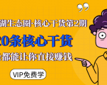 莫问江湖生态圈·核心干货第2期,20条核心干货,每一条都能让你直接赚钱-16888副业资讯
