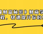 《终极财富秘密》财商学习必修课程,快速提升你的财富(18节视频课)-16888副业资讯
