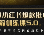 小红书爆款推广引流训练课5.0,手把手带你玩转小红书(17节实操视频+话术)-16888副业资讯