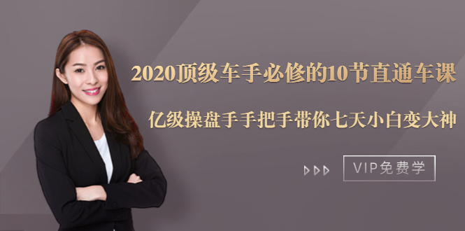 2020顶级车手必修的10节直通车课：亿级操盘手手把手带你七天小白变大神-16888副业资讯