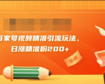 黄岛主引流课:百家号视频精准引流玩法,日涨精准粉200+-16888副业资讯