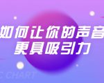刘琪·如何让你的声音更具吸引力(20节课-完结)-16888副业资讯
