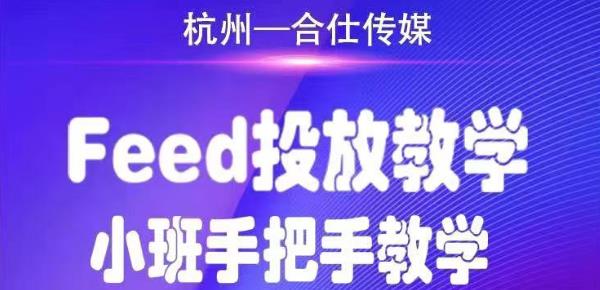 合仕传媒Feed投放教学，手把手教学，开车烧钱必须自己会-16888副业资讯
