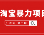 引流哥·第3期淘宝暴力项目:每天10-30分钟的空闲时间,有淘宝号,会玩淘宝-16888副业资讯