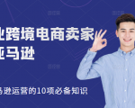 职业跨境电商卖家聊亚马逊：亚马逊运营的10项必备知识，12堂课让你看懂亚马逊运营-16888副业资讯