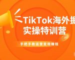 TikTok海外掘金实操特训营：手把手教运营变现赚钱-16888副业资讯