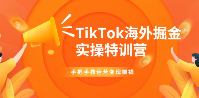 TikTok海外掘金实操特训营：手把手教运营变现赚钱-16888副业资讯