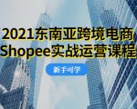 2021东南亚跨境电商Shopee实战运营课程,0基础、0经验、0投资的副业项目-16888副业资讯