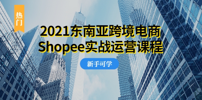 2021东南亚跨境电商Shopee实战运营课程，0基础、0经验、0投资的副业项目-16888副业资讯