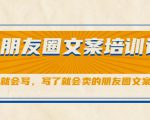朋友圈文案培训课,听了就会写,写了就会卖的朋友圈文案课-16888副业资讯