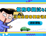复购率超过45%,小商业获客复购训练营进阶课程-16888副业资讯