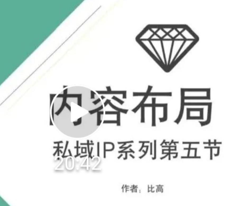 比高私域IP流量变现视频课，6个月10W粉，2235付费会员【完结】-16888副业资讯
