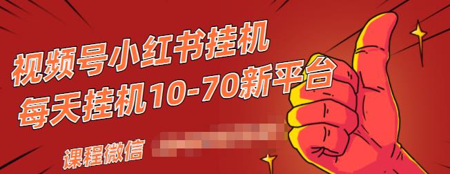 视频号小红书抖音挂机项目，小白无脑操作，按照要求来，单号每天几十米-16888副业资讯