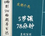 0粉到5万粉起号日记，​大志参谋起号经历及变现逻辑-16888副业资讯