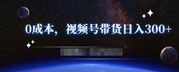 零基础视频号带货赚钱项目，0成本0门槛轻松日入300+【视频教程】-16888副业资讯