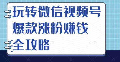 玩转微信视频号爆款涨粉赚钱全攻略，让你快速抓住流量风口，收获红利财富-16888副业资讯