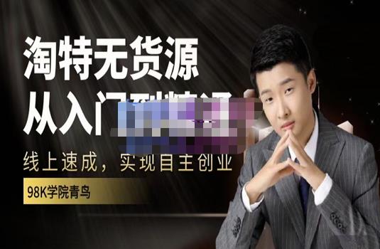 98k学院的淘特无货源线上速成课，从入门到精通，让你最小投入，最高回报-16888副业资讯