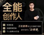 王松傲寒·全能创作人思维课，帮你打造创作人IP，全面提升导演思维-16888副业资讯