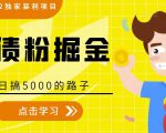 全网2022独家暴利项目,负债粉掘金,日搞5000的路子-16888副业资讯