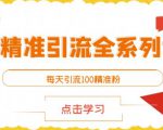 闲鱼精准引流全系列课程，每天引流100精准粉【视频课程】-16888副业资讯