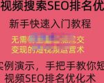 宋老师·短视频搜索SEO优化，教你10分钟创作一个短视频，三天排名上第一-16888副业资讯