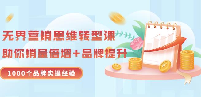 无界营销思维转型课：1000个品牌实操经验，助你销量倍增（20节视频）-16888副业资讯
