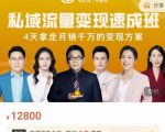 桔子会·私域流量变现速成班，4天拿走月销千万的变现方案 价值12800元-16888副业资讯