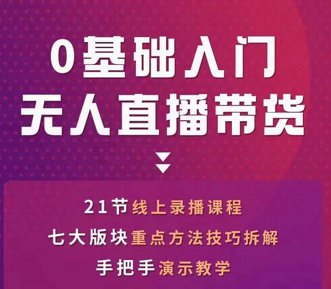 网红叫兽-抖音无人直播带货，一个人就可以搞定的直播带货实战课-16888副业资讯