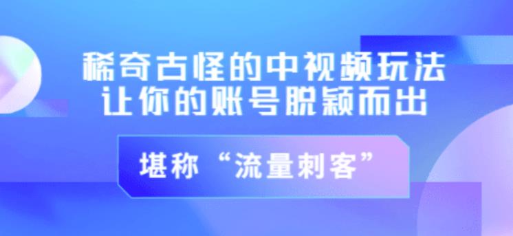 不讲李·稀奇古怪的冷门中视频冷门玩法，让你的账号脱颖而出，成为流量刺客！（图文+视频）-16888副业资讯