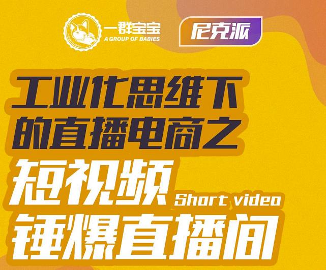 尼克派·工业化思维下的直播电商之短视频锤爆直播间，听话照做执行爆单-16888副业资讯