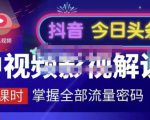 嚴如意·中视频影视解说—掌握流量密码,自媒体运营创收,批量运营账号-16888副业资讯