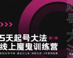 大播·五天起号魔鬼训练营,告别光学不练,逼自己上车,成败与否,5天拿到结果-16888副业资讯