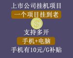 正规挂机项目,支持手机电脑一起挂,支持虚拟机多开,可以挂到老-16888副业资讯