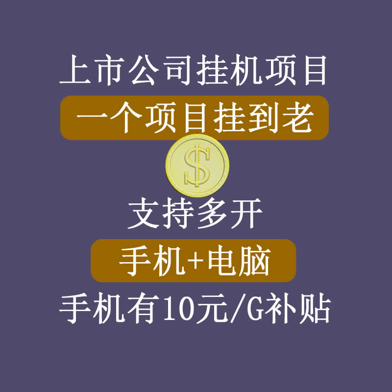 正规挂机项目，支持手机电脑一起挂，支持虚拟机多开，可以挂到老-16888副业资讯