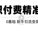 玩转知识付费项目精准引流,给你1套课多账号操作落地方案!-16888副业资讯