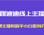 暴躁迪迪线上主播课,金牌主播教新手小白如何开播-16888副业资讯