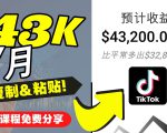 2022抖音国际版Tiktok赚钱项目：每天上传一个视频就轻松月入$43200-16888副业资讯