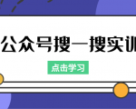 公众号搜一搜实训,收录与恢复收录、 排名优化黑科技,附送工具(价值998元)-16888副业资讯