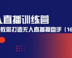 无人直播训练营：手把手教您打造无人直播操盘手（16节课时）-16888副业资讯