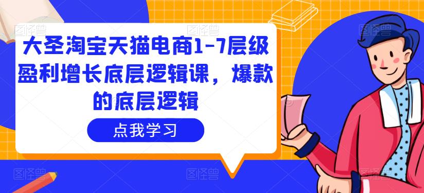大圣淘宝天猫电商1-7层级盈利增长底层逻辑课，爆款的底层逻辑-16888副业资讯