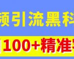 视频引流黑科技玩法,不花钱推广,视频播放量达到100万+,每日100+精准客源-16888副业资讯