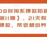 108将淘系爆款陪跑营【第11期】，21天教运营打爆款，帮老板培养运营-16888副业资讯