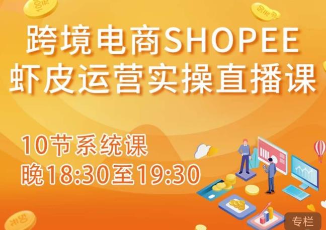 跨境电商Shopee虾皮运营实操直播课，从零开始学，入门到精通（10节系统课）-16888副业资讯