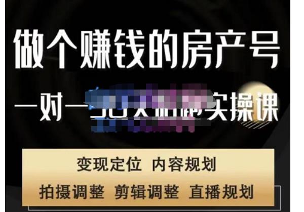 刘广标·同城房产号线上陪跑课，拍摄、剪辑、写文案、直播，做一个具有潜力价值的房产号-16888副业资讯