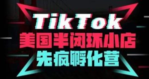 疯人院·TikTok美国半闭环小店孵化营，抢占TikTok美国蓝海市场，开店、运营、带货、投流全实操-16888副业资讯