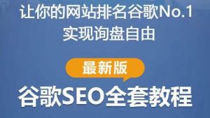 谷歌SEO实战教程:如何让你的网站在谷歌排名第一,内容从入门到高阶,适合个人及团队-16888副业资讯