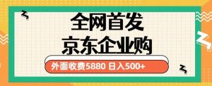 3月最新京东企业购教程,小白可做单人日利润500+撸货项目(仅揭秘)-16888副业资讯