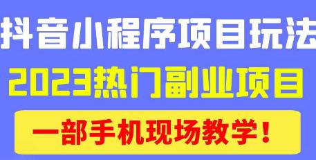 抖音小程序9.0新技巧，2023热门副业项目，动动手指轻松变现-16888副业资讯